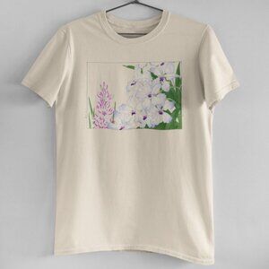 Japanese Lilac Ixia Flowers Natural Tee